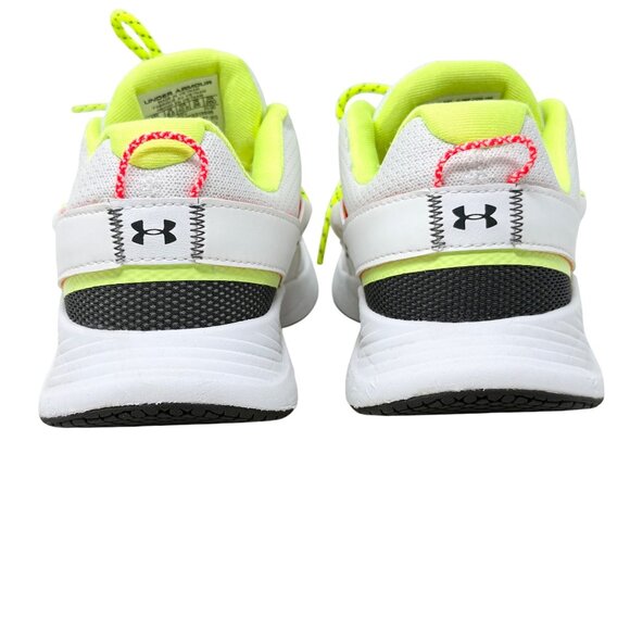 Under Armour White and Neon Yellow Sneakers - Picture 4 of 10